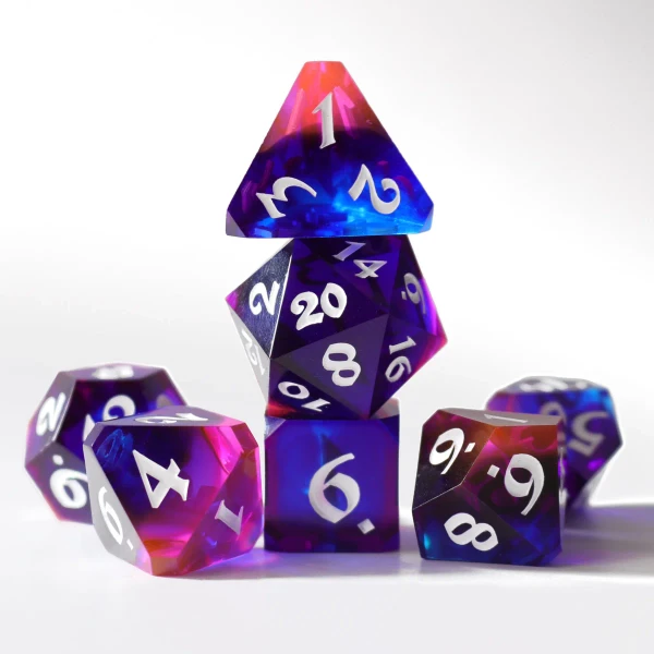 Dice and Gaming Accessories Polyhedral RPG Sets: Multicolored - Polar Sunrise (7)