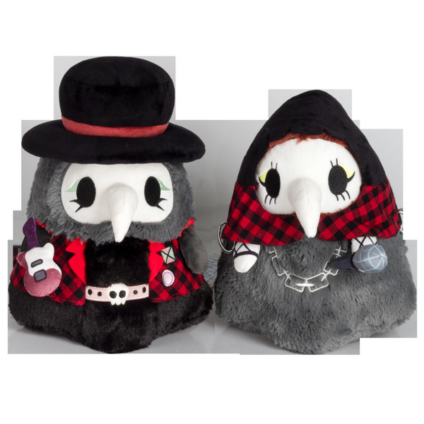 Stuffed Toys: Mini Squishable Punk Rock Plague Doctor & Nurse Set