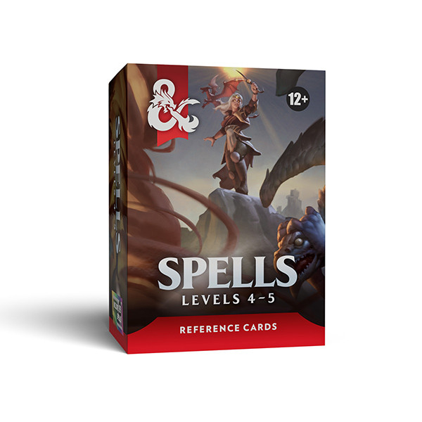 Dungeons & Dragons: Player Support - D&D 5.5 Edition: Reference Cards - Spells: Level 4-5
