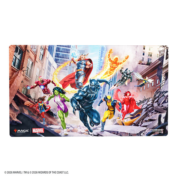 Playmats: MTG Playmats - Marvel Super Heroes - MSH Shiny Playmat