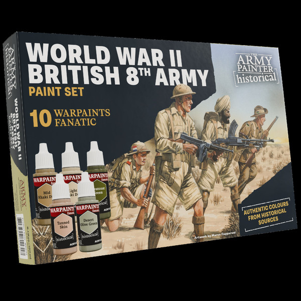 Paint: Army Painter - Warpaints Fanatic: WWII British 8th Army Paint Set