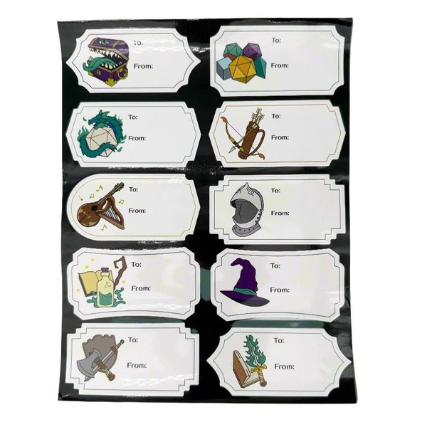 Gift Tags Sticker Sheet