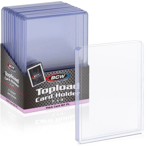 Card Sleeves: Non-Standard Sleeves - 3x4 Toploader - 197 PT (10)