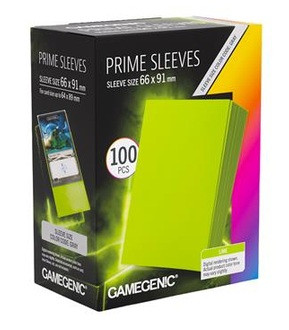 Card Sleeves: Solid Color Sleeves - Lime Prime Sleeves (100)
