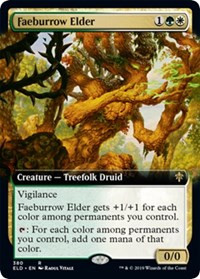 Faeburrow Elder (Extended Art) - Throne of Eldraine