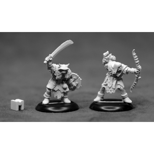 RPG Miniatures: Reaper Minis - Dungeon Dwellers: Orc Raiders