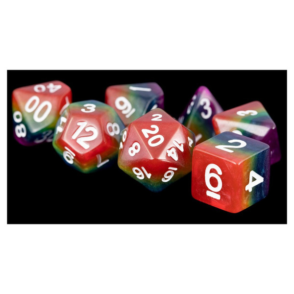 Dice and Gaming Accessories Polyhedral RPG Sets: 7-Set: 16mm: RBWwh