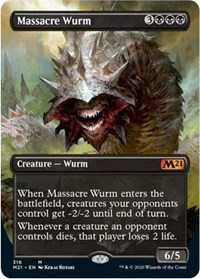 Massacre Wurm (Alternate Art) - Core Set 2021