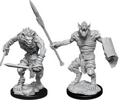 RPG Miniatures: Monsters and Enemies - Nolzur's Marvelous Unpainted Minis: Gnoll & Gnoll Flesh Gnawer