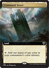 Command Tower (Extended Art) [Foil] - Commander Legends