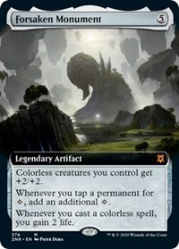 Forsaken Monument (Extended Art) [Foil] - Zendikar Rising