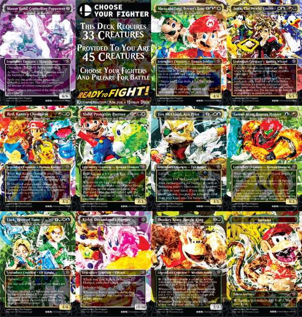 Proxy Super Smash Bros MTG Commander Deck