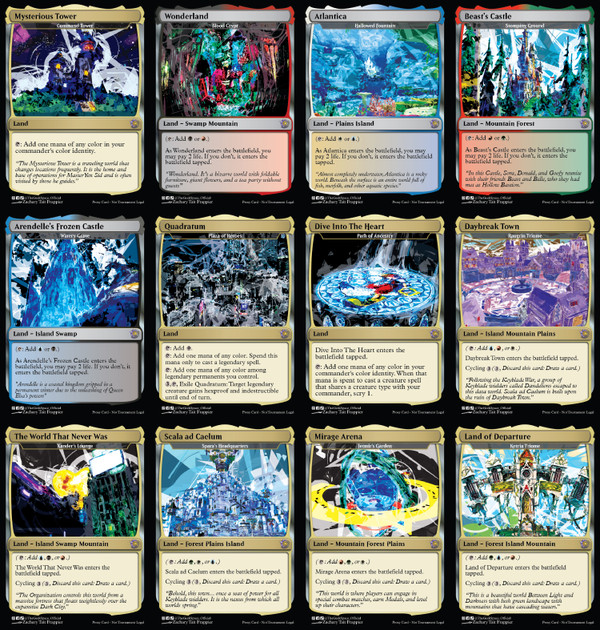 Proxy Kingdom Hearts MTG Commander Deck