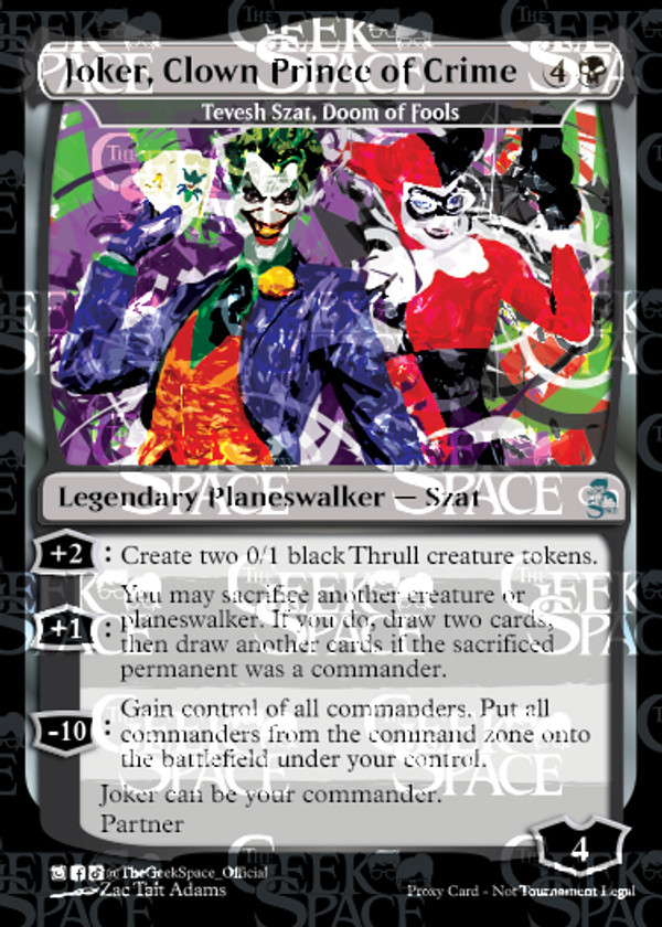 Joker, Clown Prince of Crime + Token (Tevesh, Szat, Doom of Fools)