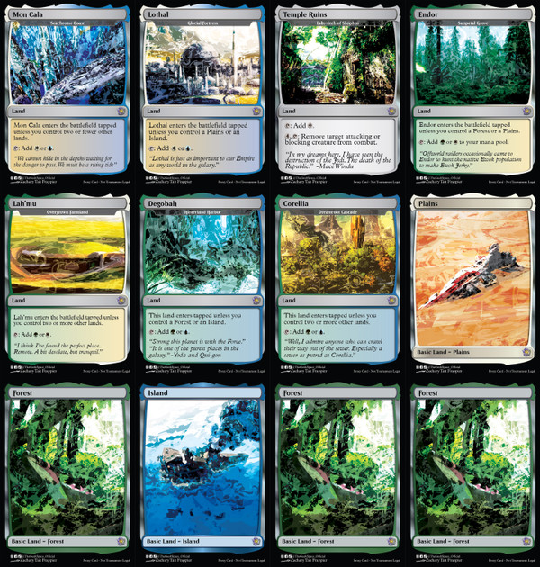 Proxy Star Wars: The Clone Wars MTG Commander Deck