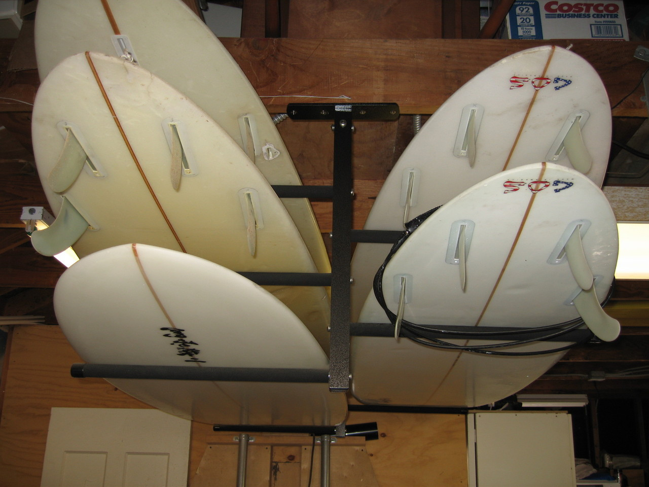 Surfboard Ceiling Mounted Storage Rack, Longboard, SUP