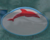 CIRCULAR 18" Fun Mirror™ Patented With FOAM FLOAT SEA ANIMAL STICKERS