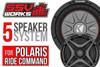 2019+ Polaris RZR XP Turbo S/XP SSV Works 5-Speaker Plug-&-Play System for Ride Command SXS Unlimited RZR Stereo X3 Stereo