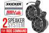SSV Works Polaris RZR XP Turbo S Kicker 2-Speaker Cage-Mounted Plug-&-Play System