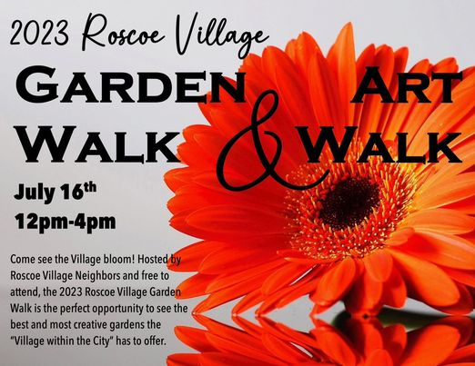 Roscoe Village Art & Garden Walk 2023 info