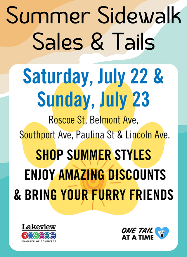 Summer Sidewalk Sales & Tails information