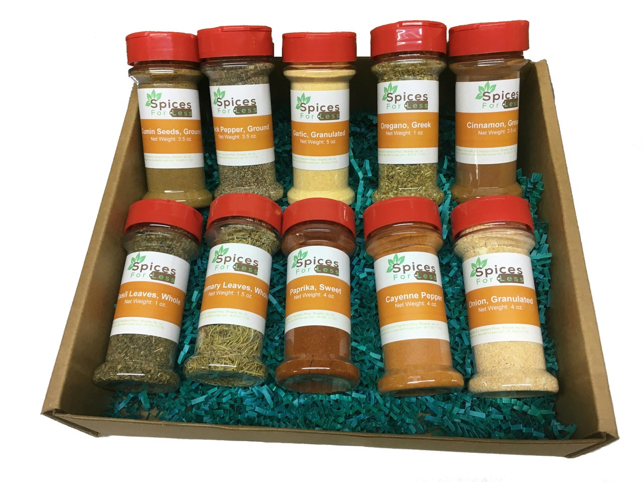 10 Bottle Essential Spice Set  Spice Gift Sets 