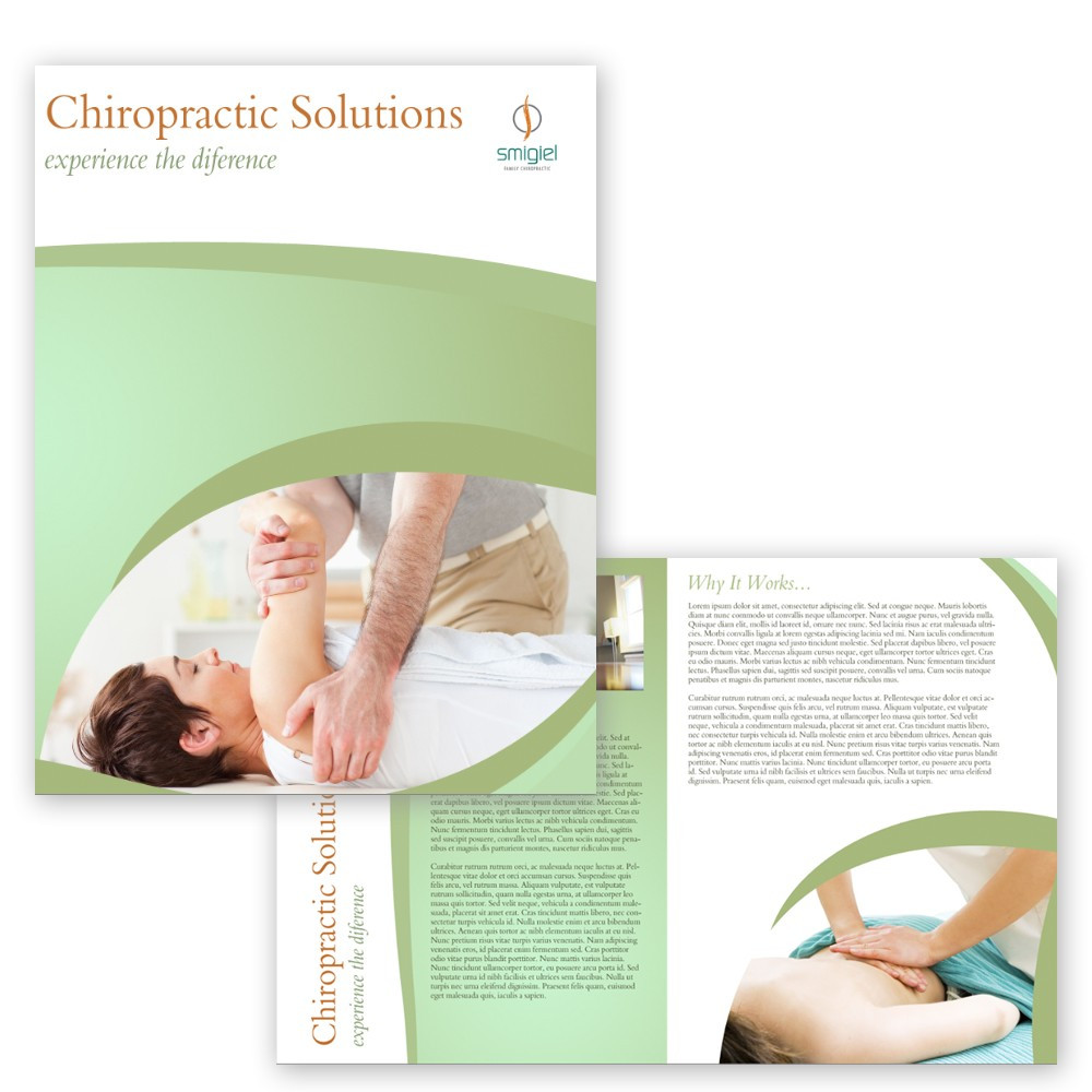 8.5x14 Brochure design and print, rush printing available