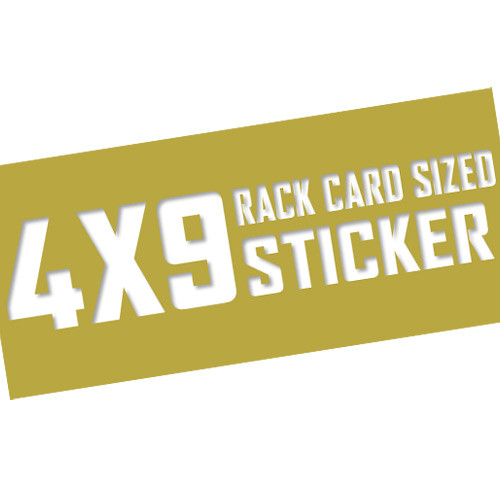 4 X 9 Label Sticker - Clash Graphics
