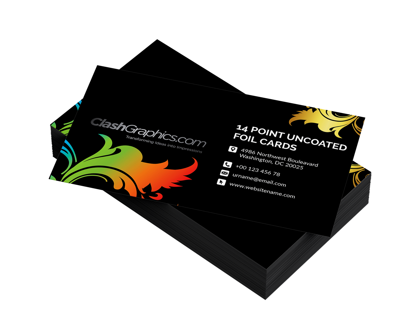14 Point Uncoated Foil Cards - Clash Graphics