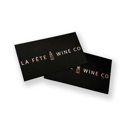 Silver foil business cards with spot UV printed on 16pt card stock with a silk laminate. 