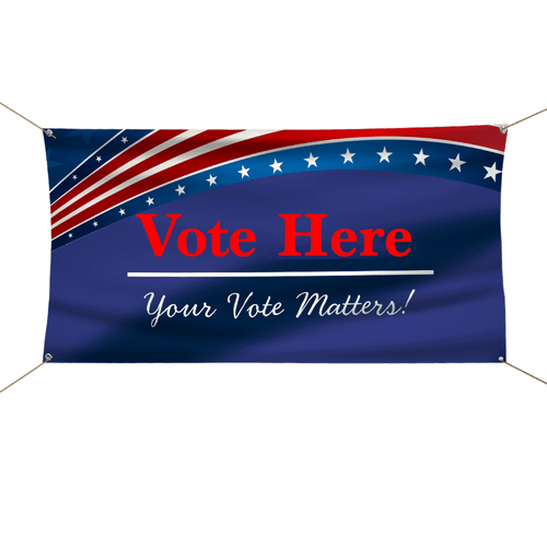 Full color outdoor vinyl banner with grommet holes. Same day service. Prints on 13oz scrim vinyl material with UV inks for a bright amazing print quality. 