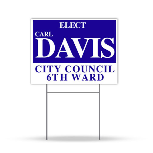 Single Color Yard Signs - Clash Graphics