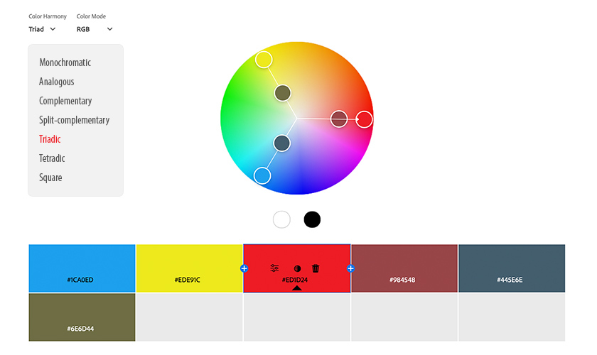 color harmony schemes