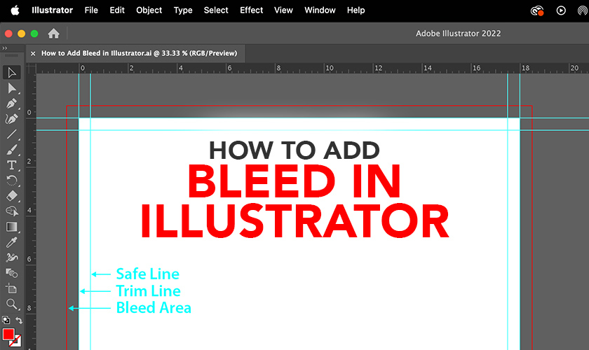 how to add bleed in Illustrator