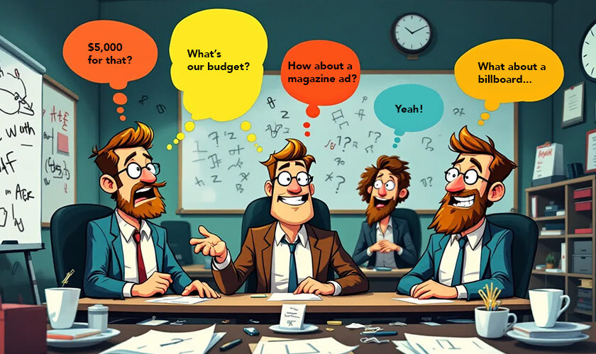 marketing team brainstorming strategies
