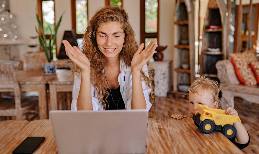 the temporary nature of remote work with kids