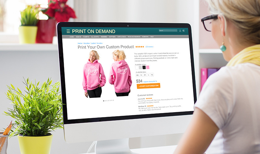 print on demand business online store high-quality product