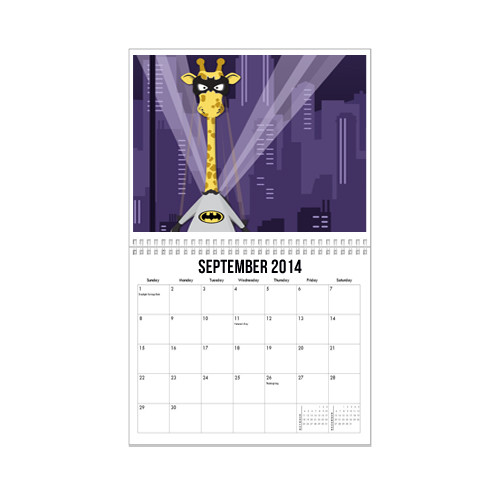11 x 8.5 - 38 Page Wall Calendar w/ Spiral Binding - Clash