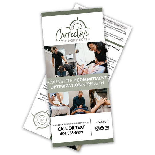 Corrective Chiropractic Rack Cards - Clash Graphics