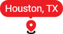 Map pin for Houston, Texas