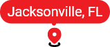 Map pin for Jacksonville, Florida