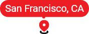 Map pin for San Francisco, California