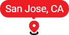 Map pin for San Jose, California