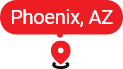Map pin for Phoenix, Arizona