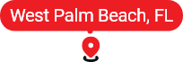 Map pin for West Palm Beach, Florida