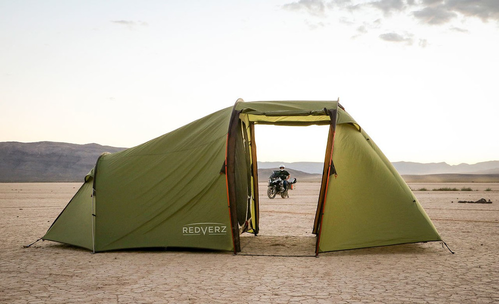 Redverz Atacama Expedition Motorcycle Tent Green