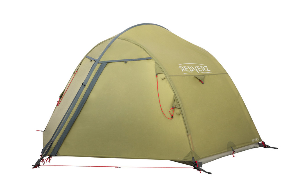 Redverz Hawk II Mountaineering Tent.  4 season, 2 person, freestanding tent in green. 