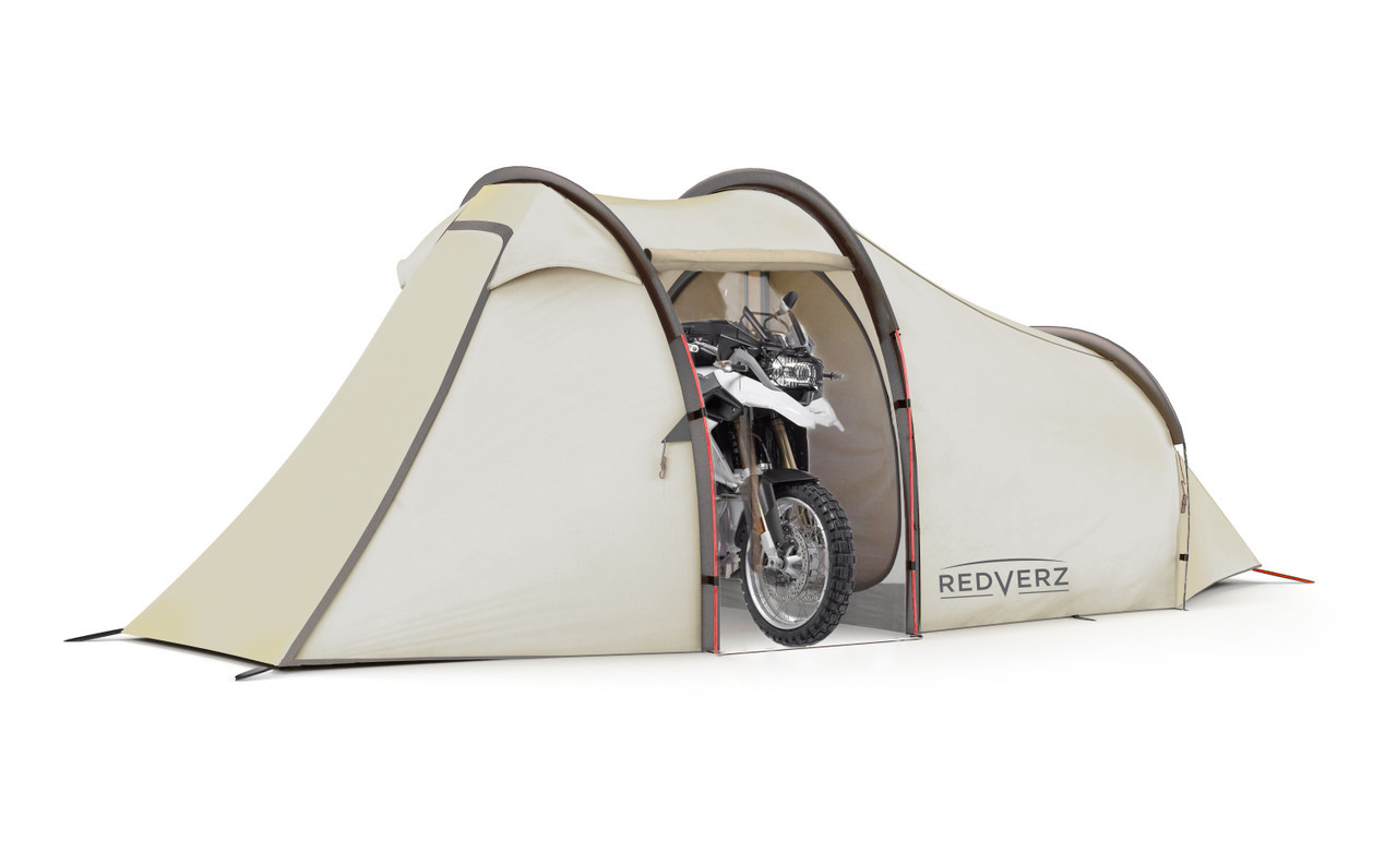 Redverz Atacama Expedition Motorcycle Tent — Green