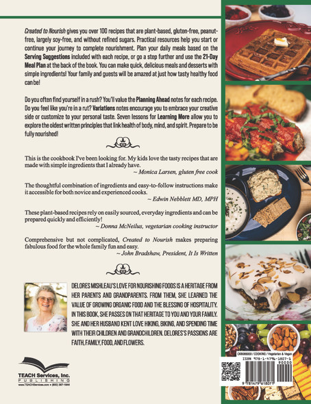 Created to Nourish: Plant-Based Gluten-Free Recipes Soy-Free Options / Mishleau, Delores / Hardback / LSI