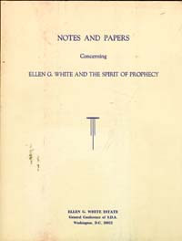 Cover of Notes and Papers Concerning EGW and the SOP is a representation.